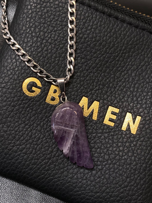 Amethyst Wing Necklace